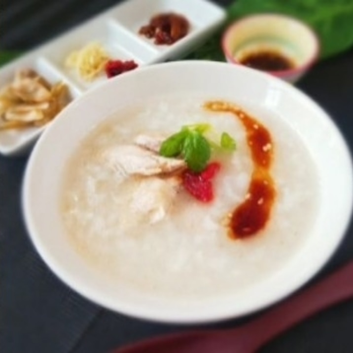 中華粥*鶏だしのやさしいお粥 電気圧力鍋レシピ